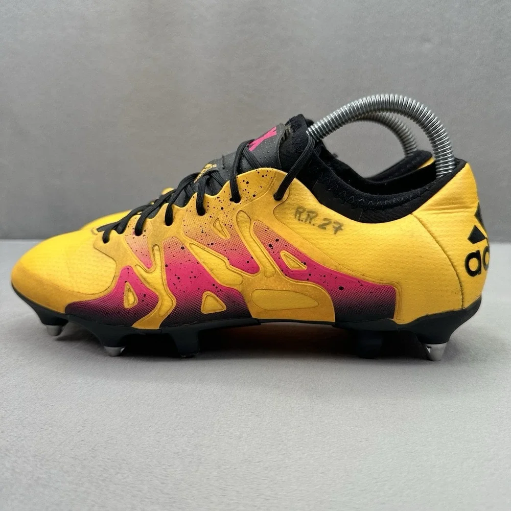 adidas X 15.1 SG Mens Size 8 Soccer Cleats Solar Gold / Core Black Soft Ground